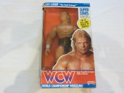 Lex Luger WCW Galoob Toys 1990 The Total Package 14'' Figure Super Stars  Boxed