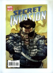 Secret Invasion #4 - Marvel 2008 - NM- - Variant cover by Leinil Francis Yu