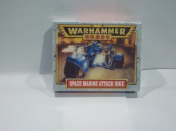 Space Marine Attack Bike Warhammer 40K - Citadel 1999 Sealed - Metal and Plastic