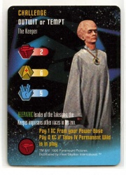 Star Trek TCG - Paramount 1996 - The Keeper - Challenge - Outwit or Tempt - Very-Rare