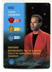 Star Trek TCG - Paramount 1996 - Transporter Technician Wilson - Crew - Rare