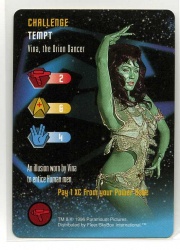 Star Trek TCG - Paramount 1996 - Vina, the Orion Dancer - Challenge - Tempt - Rare