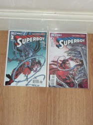 Superboy 1 to 2 - DC 2011 - NM- to NM - New 52 - 1st Prints - 2 Comics - New Origin