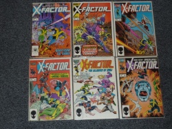X-Factor #1 to #6 - Marvel 1986 - 6 Comic Run - 1st Cameo/Full App Apocalypse