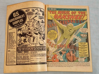 Uncanny X-Men #28 - Marvel 1967 - Pence - 1st App Banshee and The Ogre