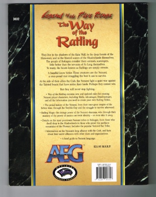 Way of the Ratling #3032 - AEG 2001 - Legend of the Five Rings RPG
