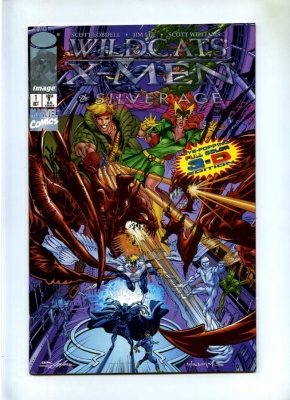 WildCATs X-Men The Silver Age #1 - Image 1997 One Shot Incls Attached 3D Glasses