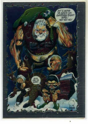 Wizard Chromium Foil Card - Christmas Eve in Brooklyn Promo Card - Joe Quesada Jimmy Palmiotti