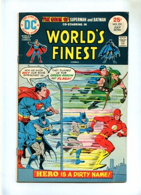 Worlds Finest #231 - DC 1975 - VG/FN - Sons of Superman and Batman